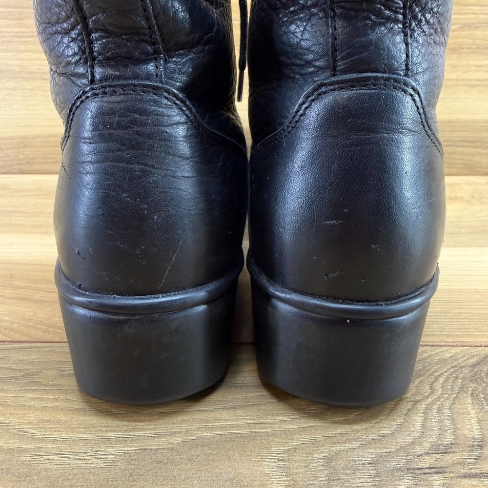 DANSKO Kiltie Boots Womens 6 EU 36 Vintage 90's Black Leather Lace Up Comfort - Picture 7 of 12